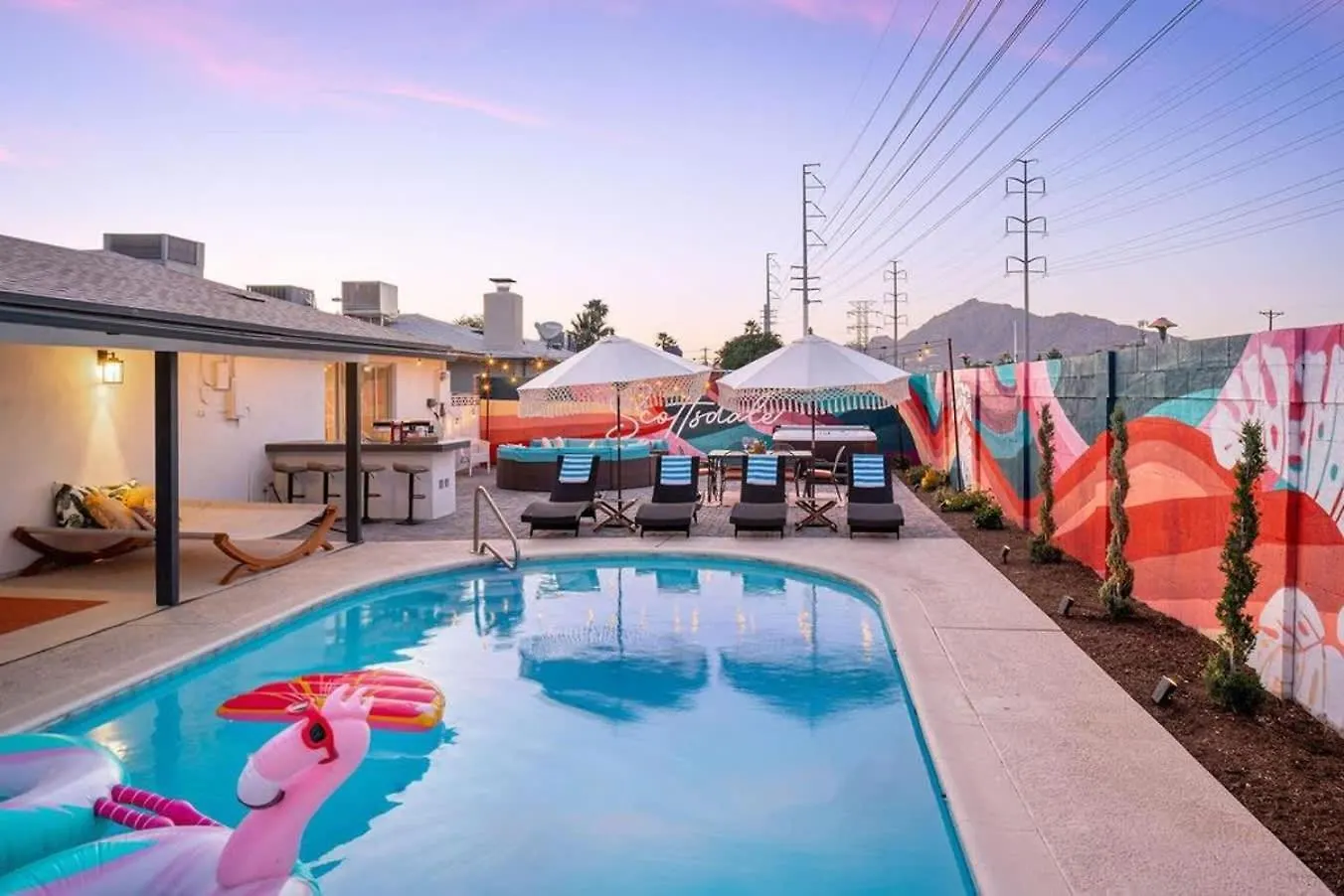 Pink Palms - Bachelorette Dream Pool Spa Bbq Scottsdale 0*,